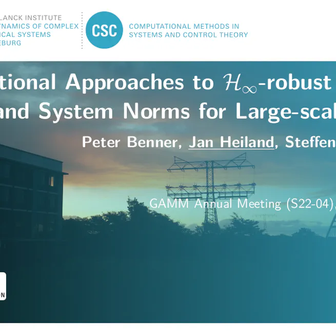 Computational Approaches to H-Infinity-robust Controller Design and System Norms for Large-scale Systems