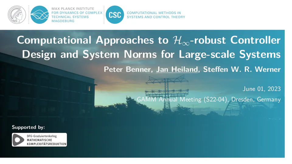 Computational Approaches to H-Infinity-robust Controller Design and System Norms for Large-scale Systems